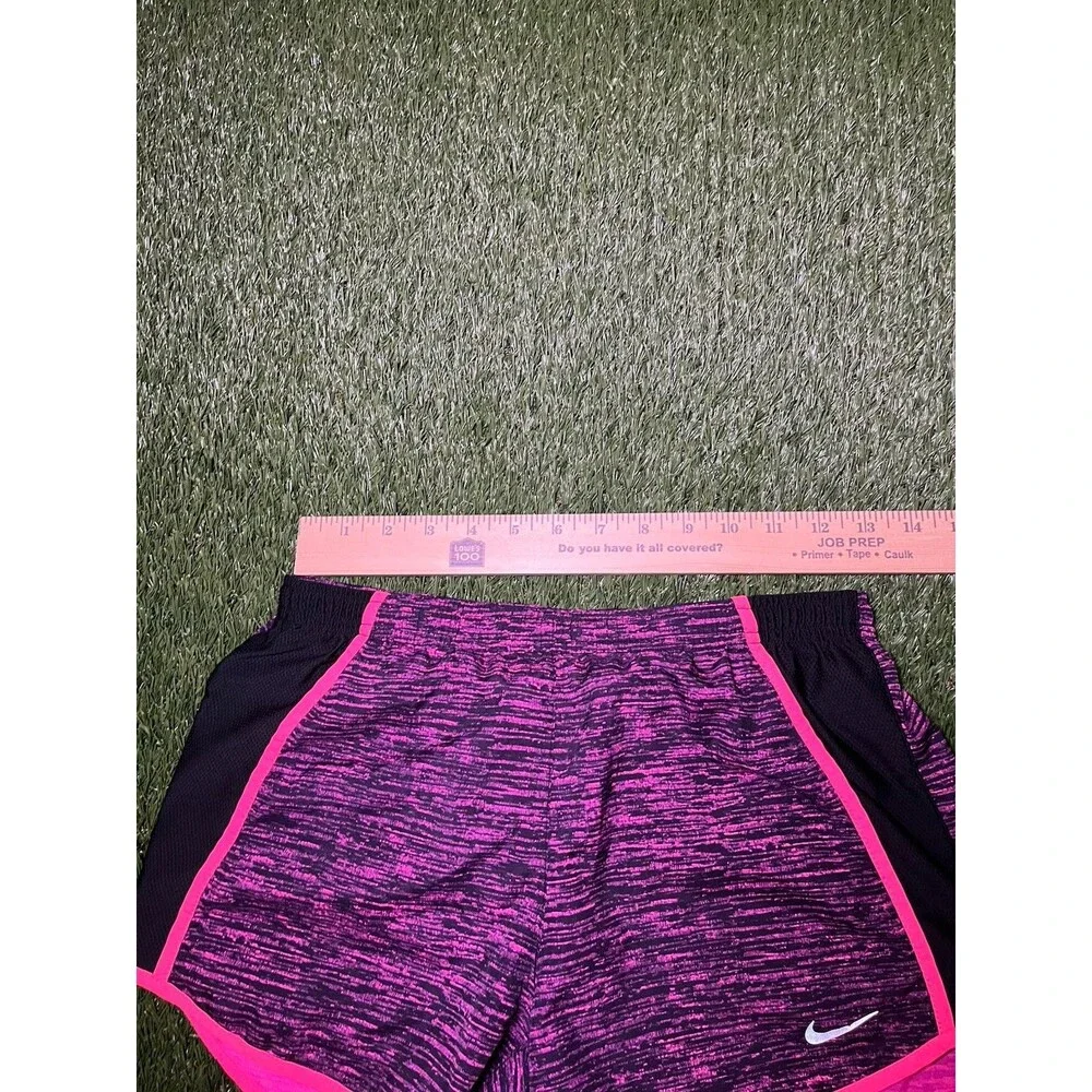 Nike Dri-FIT Women's Athletic Shorts Pink Black Polyester XS Quick Dry